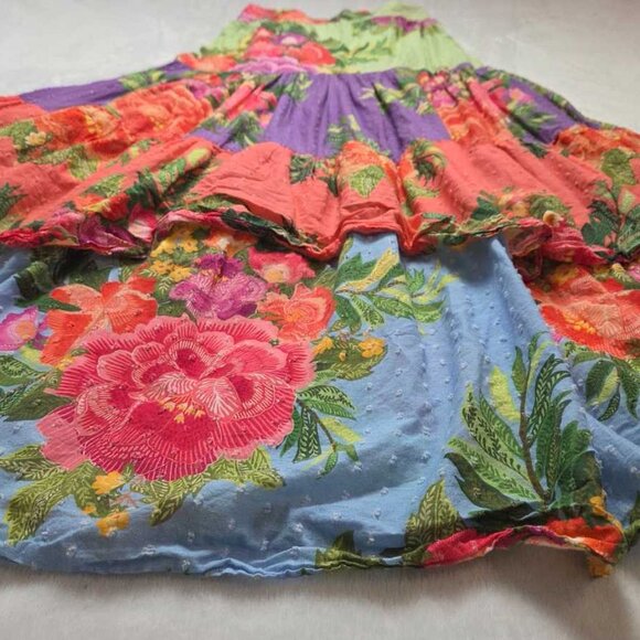 S Farm Rio x Anthropologie tiered floral maxi skirt - Picture 5 of 11
